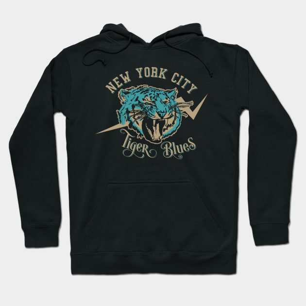 Blue Tiger Blues Hoodie by MadeByMystie